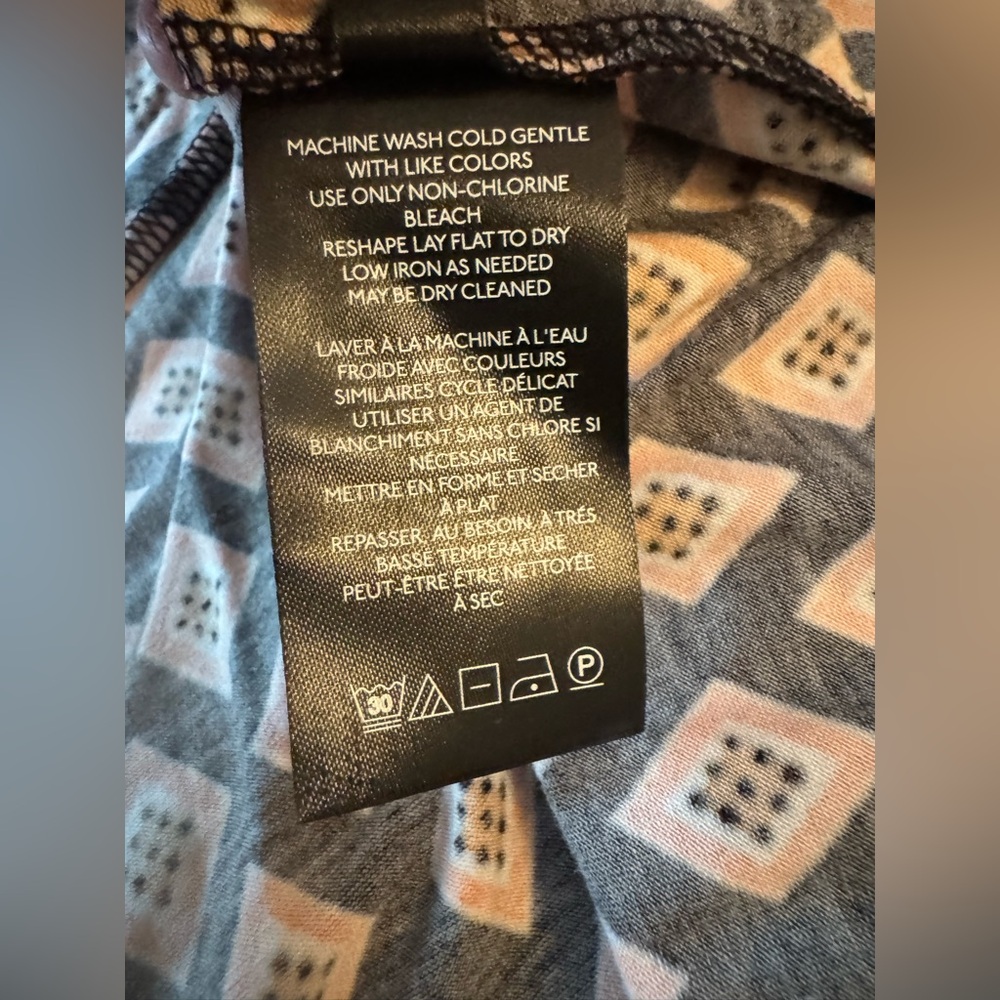 Anthropologie Maxi Skirt Black Motif (Orange/White) Long Flowy Skirt Size XS - Picture 16 of 16